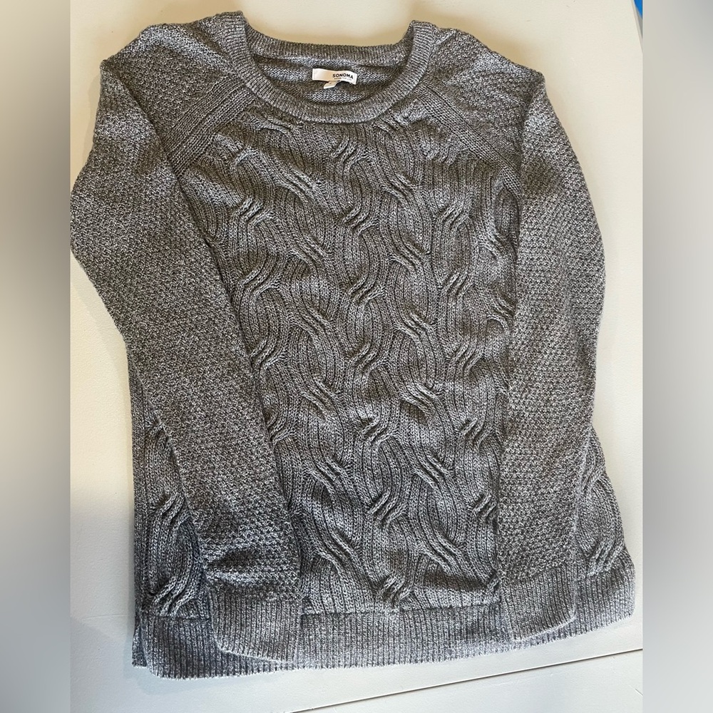 Gray lightweight sweater